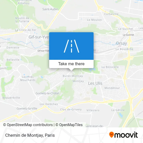 Chemin de Montjay map