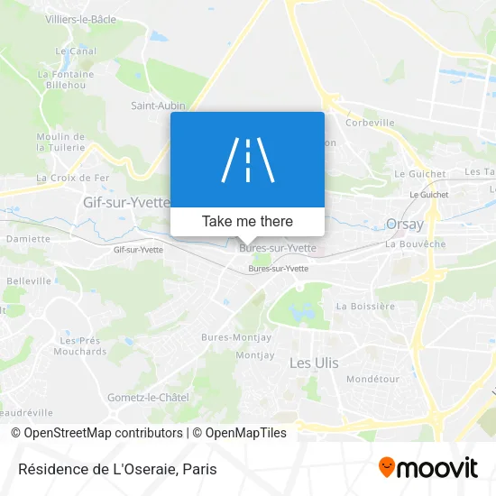 Résidence de L'Oseraie map