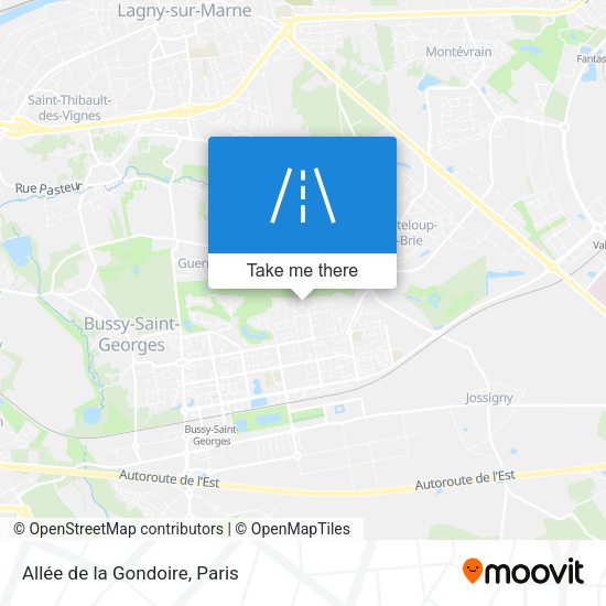 Allée de la Gondoire map