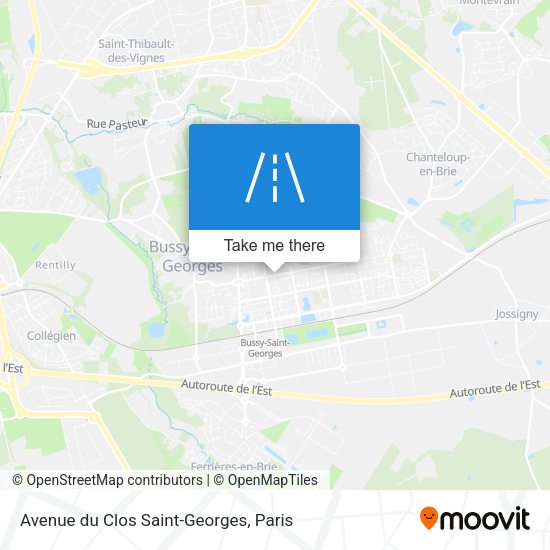 Avenue du Clos Saint-Georges map