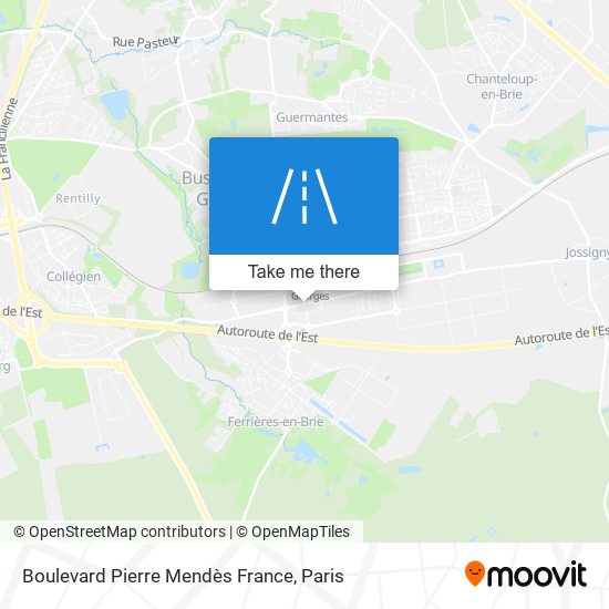 Mapa Boulevard Pierre Mendès France