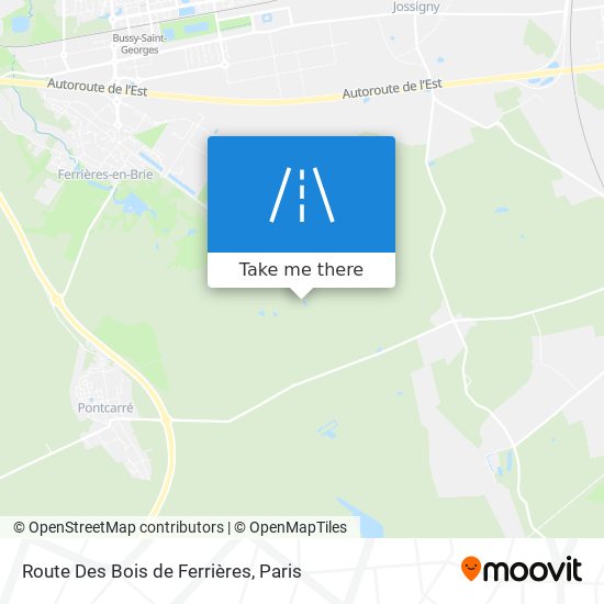 Route Des Bois de Ferrières map