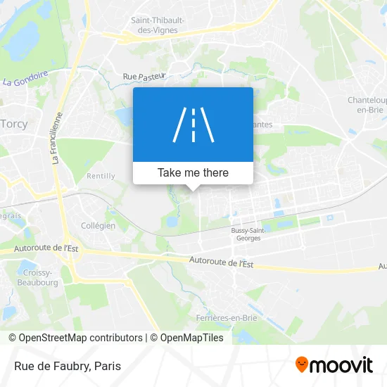 Rue de Faubry map