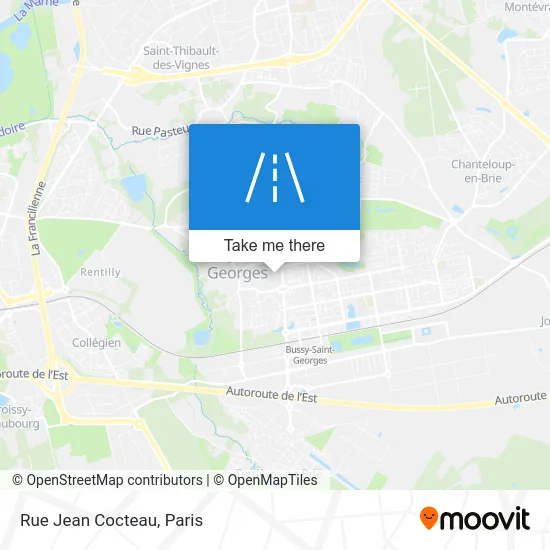 Rue Jean Cocteau map