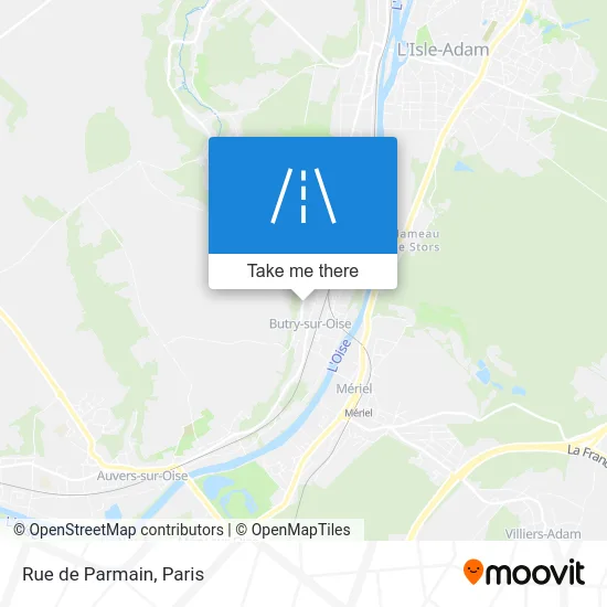 Rue de Parmain map