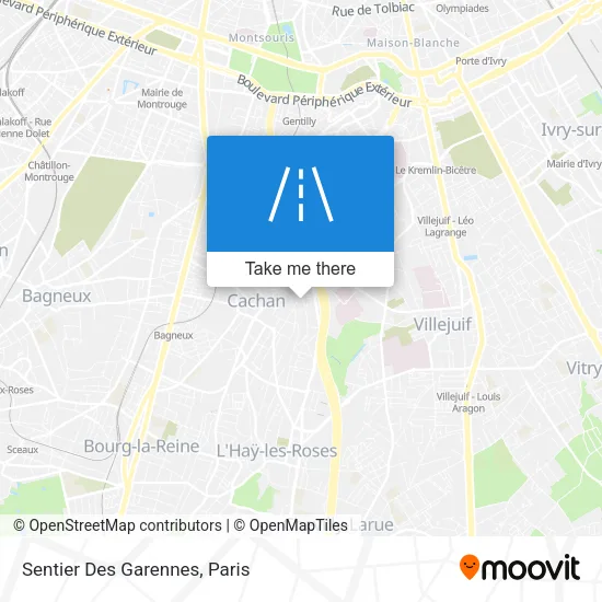 Sentier Des Garennes map