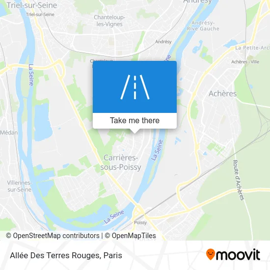 Allée Des Terres Rouges map