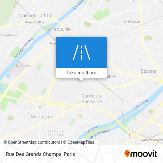 Rue Des Grands Champs map