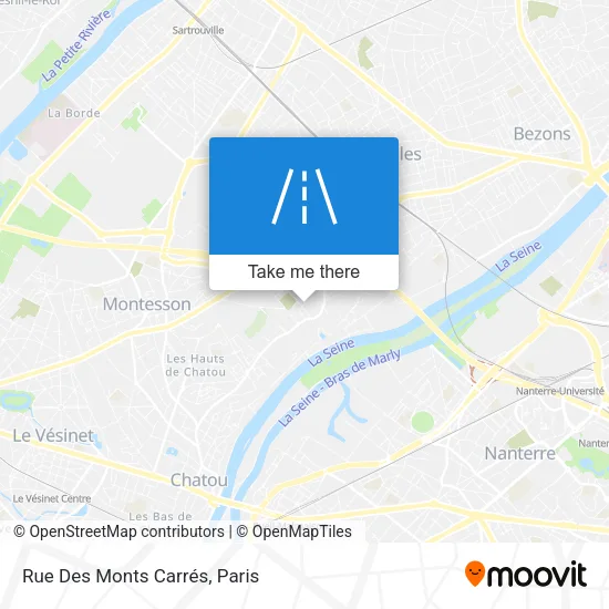 Rue Des Monts Carrés map