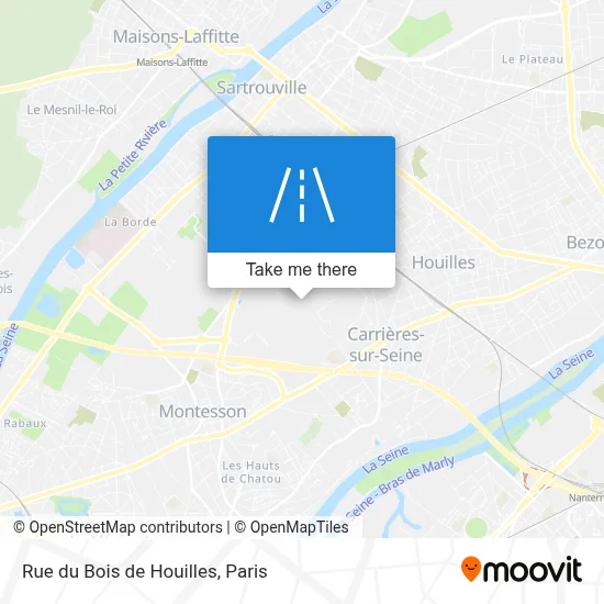 Rue du Bois de Houilles map