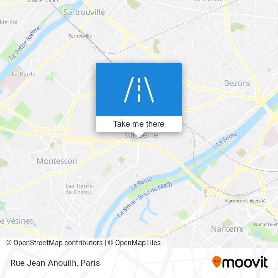 Rue Jean Anouilh map