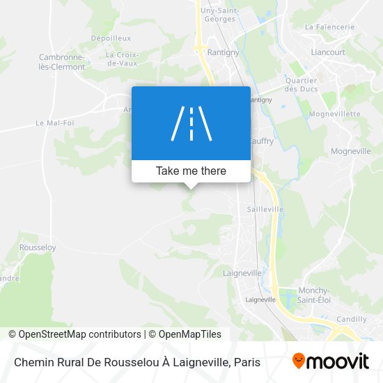 Chemin Rural De Rousselou À Laigneville map