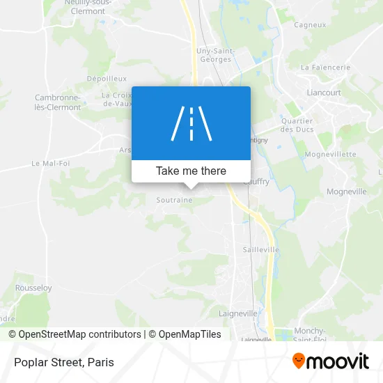 Rue Des Peupliers map