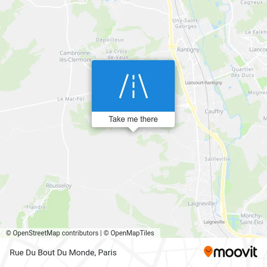 Rue Du Bout Du Monde map