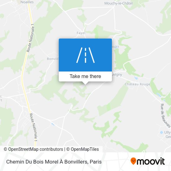 Chemin Du Bois Morel À Bonvillers map