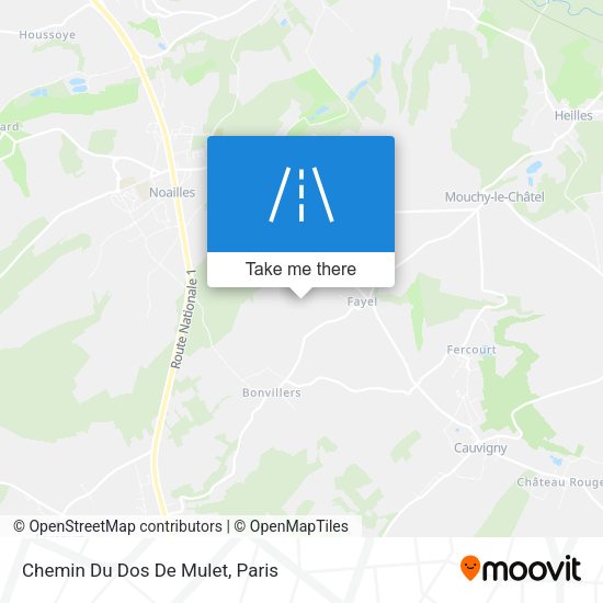 Chemin Du Dos De Mulet map