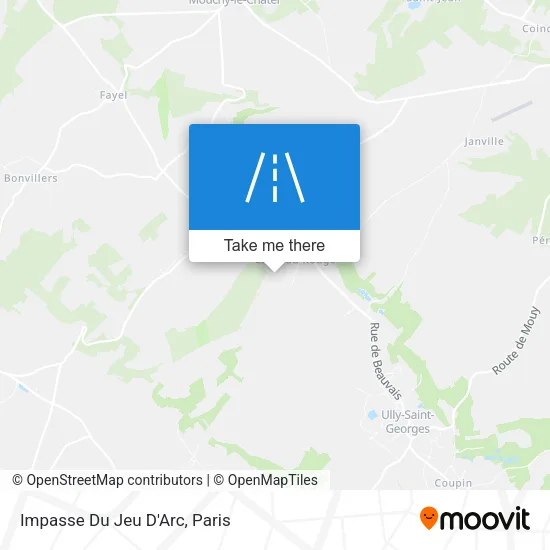 Impasse Du Jeu D'Arc map