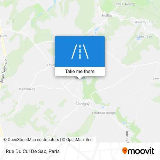 Rue Du Cul De Sac map