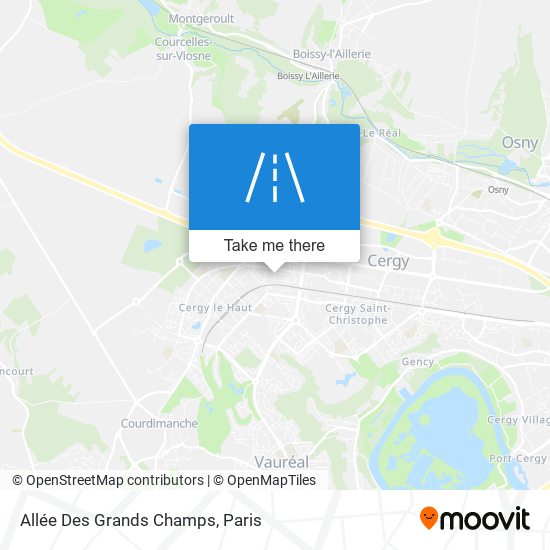 Mapa Allée Des Grands Champs