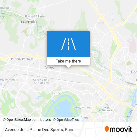 Avenue de la Plaine Des Sports map