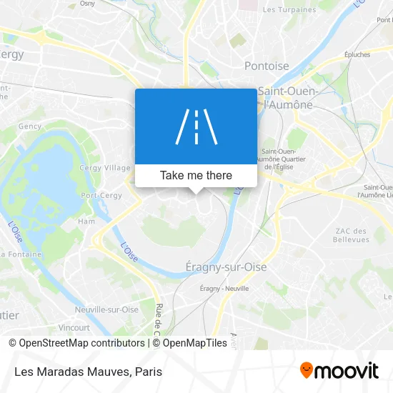 Les Maradas Mauves map