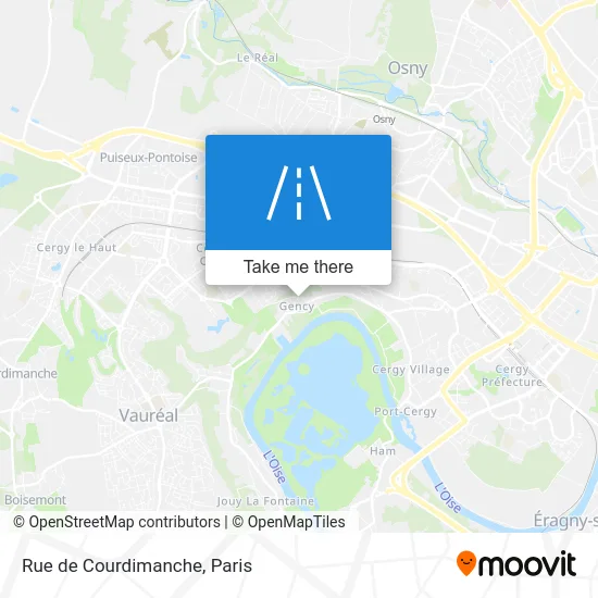 Rue de Courdimanche map