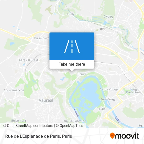 Rue de L'Esplanade de Paris map