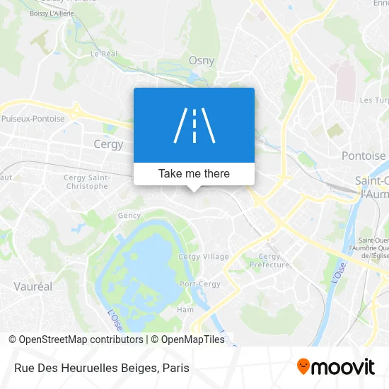 Rue Des Heuruelles Beiges map