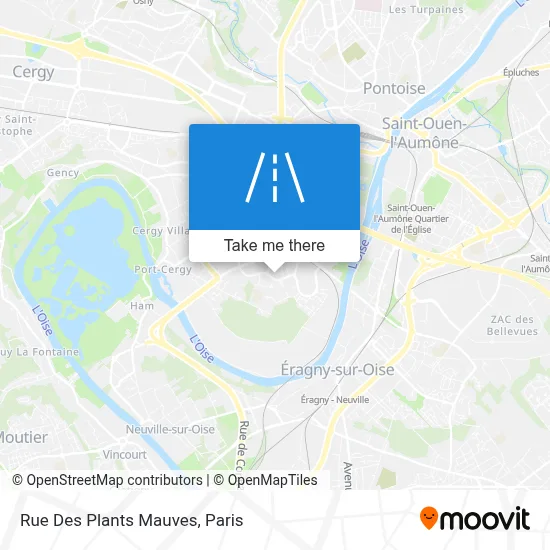 Rue Des Plants Mauves map