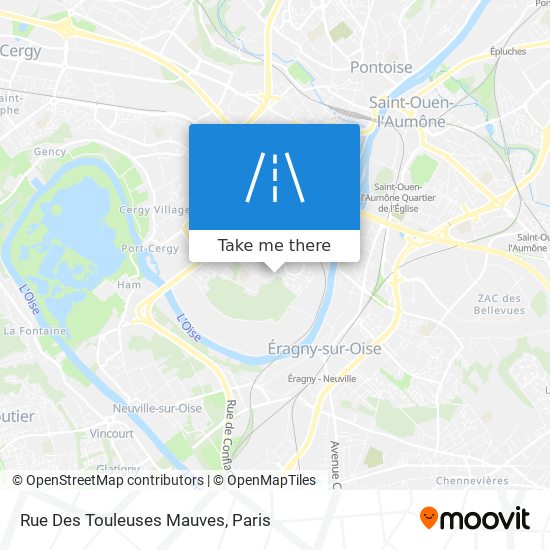 Rue Des Touleuses Mauves map