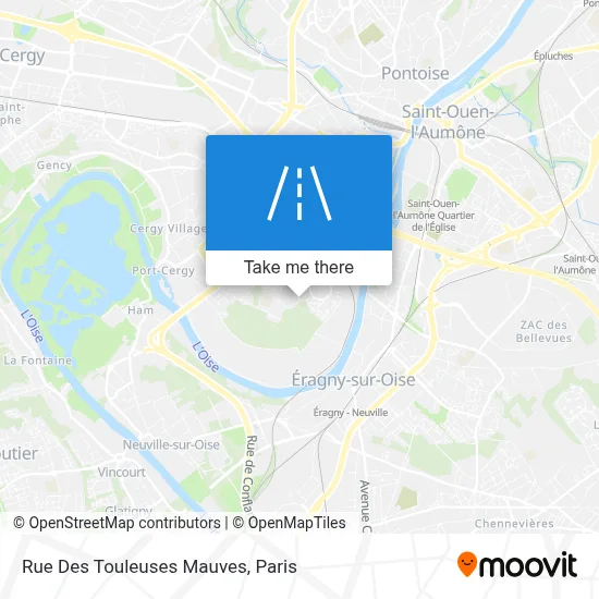 Rue Des Touleuses Mauves map
