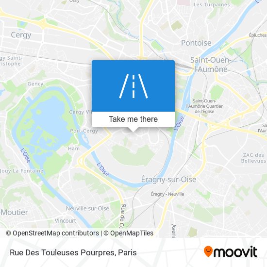 Rue Des Touleuses Pourpres map