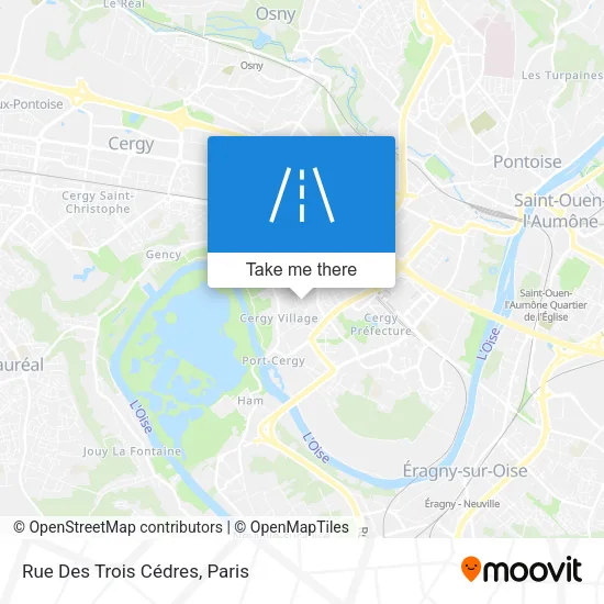 Rue Des Trois Cédres map
