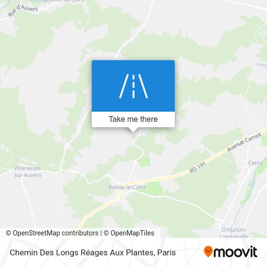 Chemin Des Longs Réages Aux Plantes map