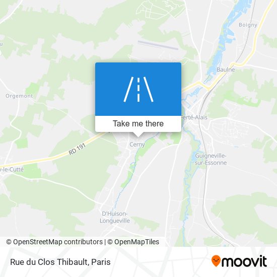 Mapa Rue du Clos Thibault