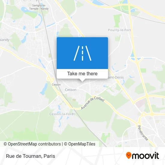Rue de Tournan map