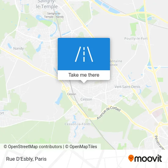 Rue D'Esbly map