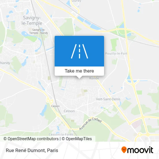 Rue René Dumont map