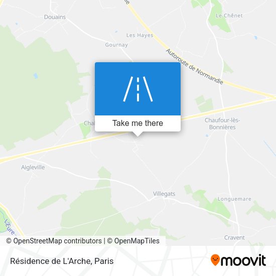 Résidence De L'Arche map
