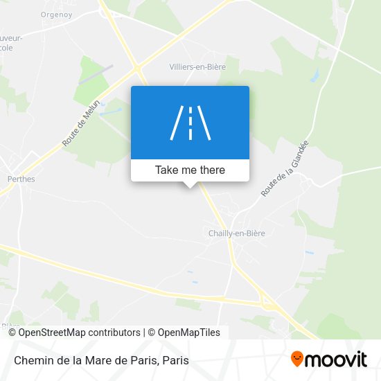 Chemin de la Mare de Paris map