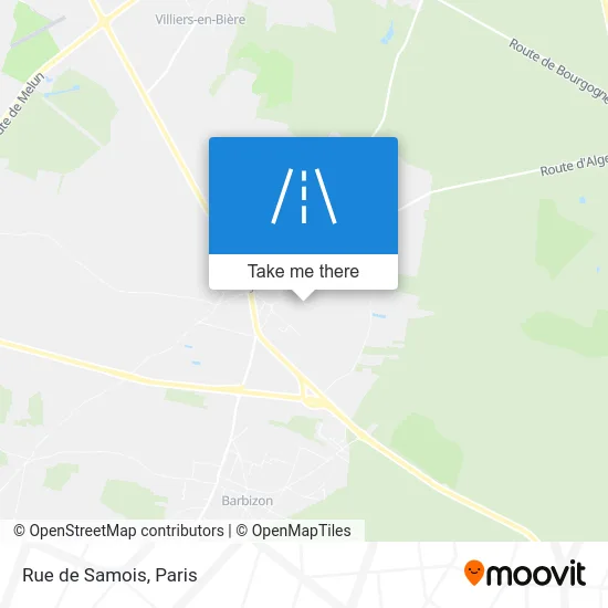 Rue de Samois map