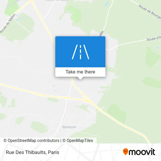Rue Des Thibaults map