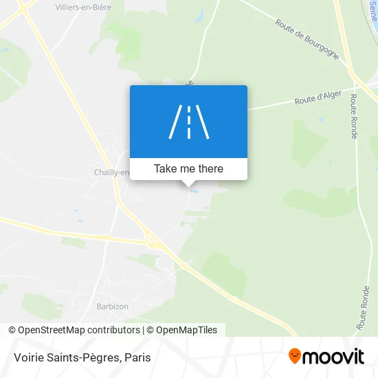 Voirie Saints-Pègres map