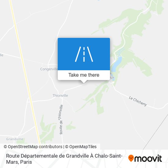 Route Départementale de Grandville À Chalo-Saint-Mars map