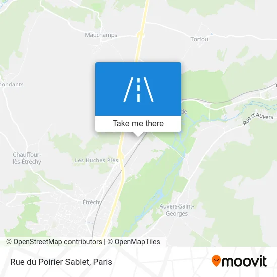Rue du Poirier Sablet map