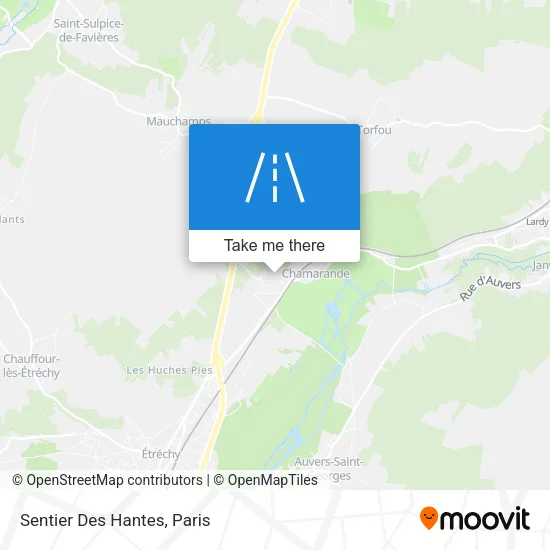 Sentier Des Hantes map