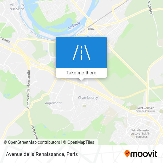 Avenue de la Renaissance map