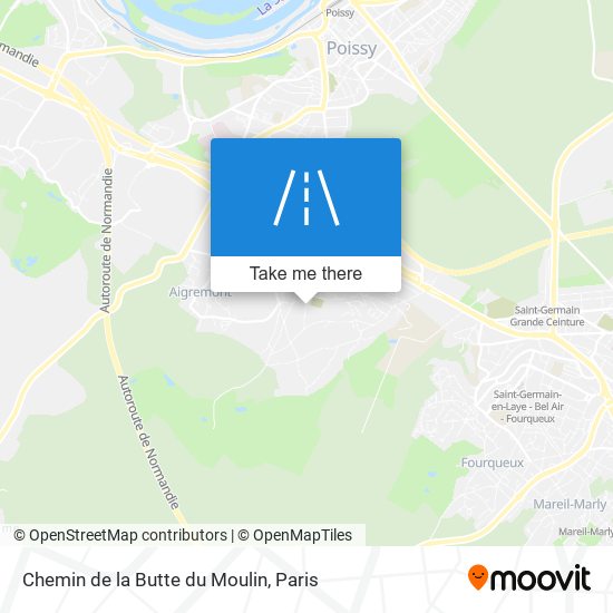 Chemin de la Butte du Moulin map