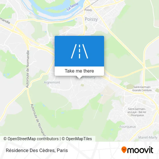 Résidence Des Cèdres map