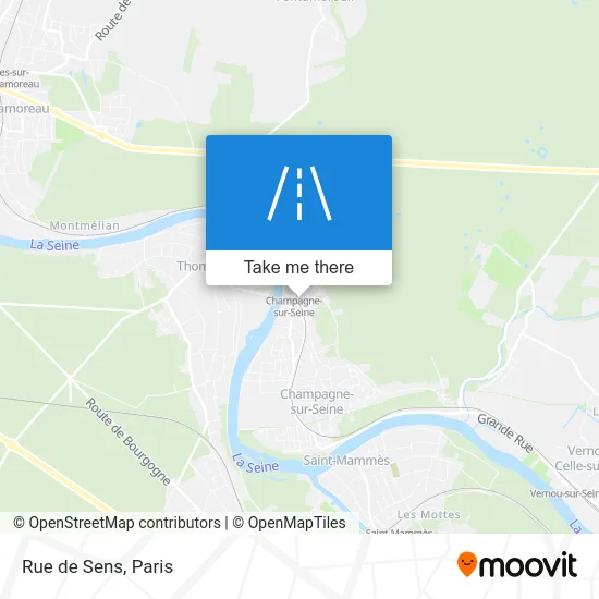 Rue de Sens map